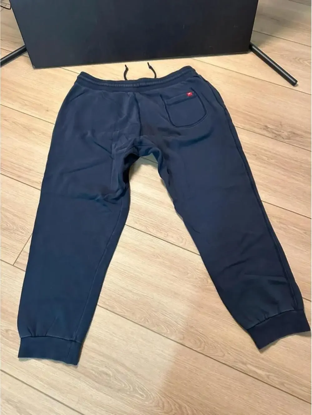 Nike Navy Blue Joggers | Size XL | Big Teal Swoosh Logo - Picture 6 of 9